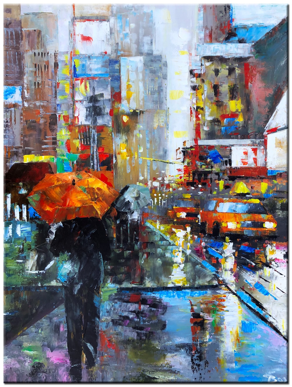 Manhattan New York modern schilderij 90x120cm