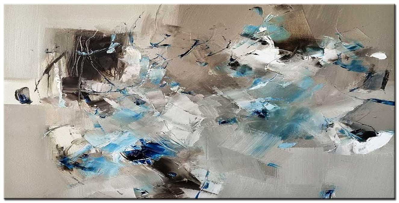 Abstract schilderij Echo van Rust 180x90cm