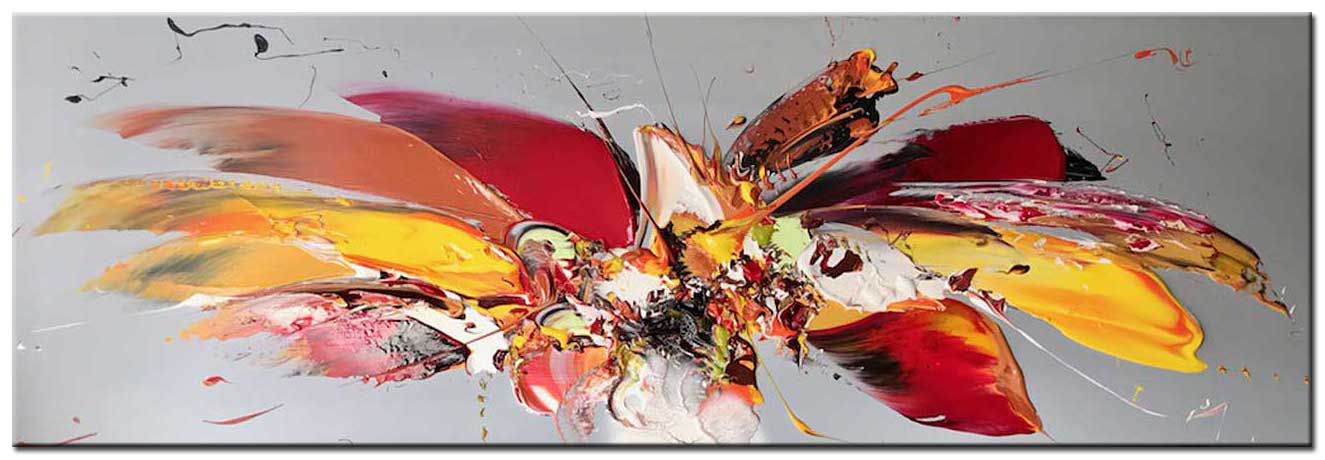 Abstract schilderij Color Splash 180x60cm