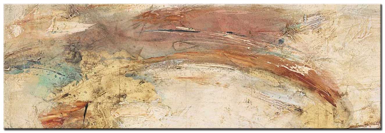 Abstract schilderij Warme Aardetinten 180x60cm