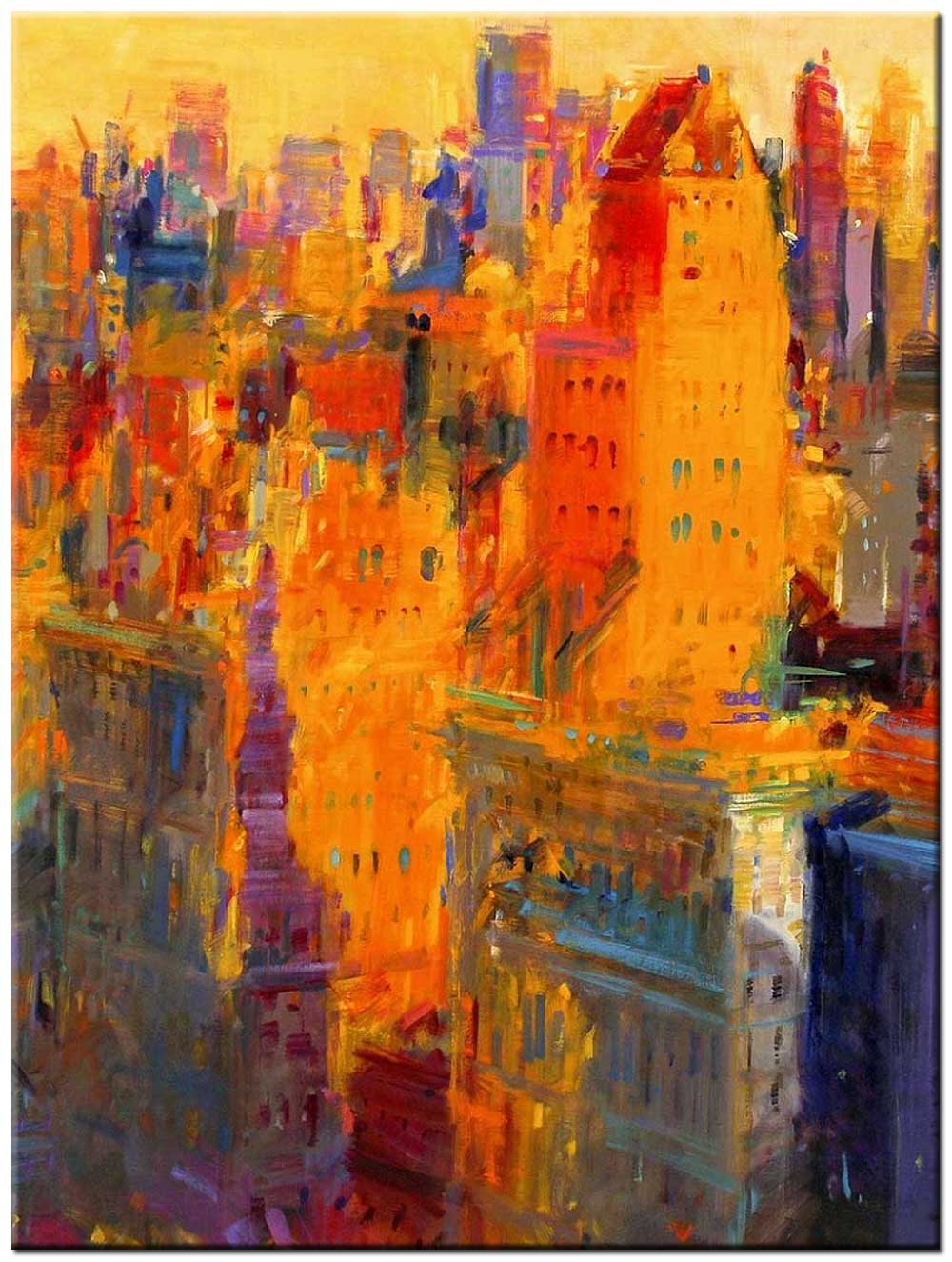 Manhattan New York schilderij 90x120cm