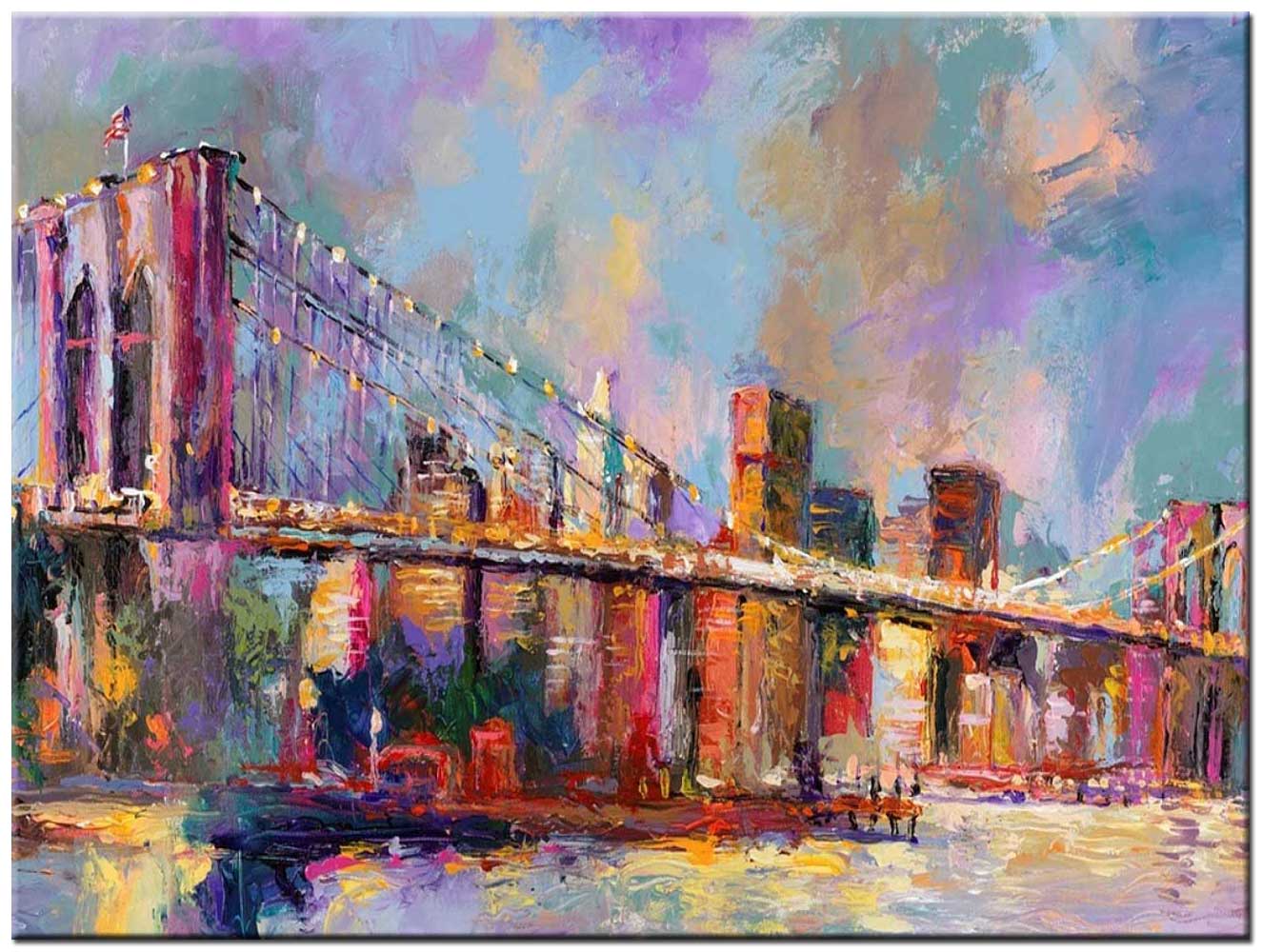 Brooklyn Bridge modern schilderij 120x90cm