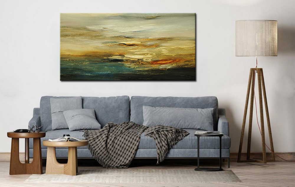 Abstract schilderij Luchtspiegeling 180x90cm - Afbeelding 4