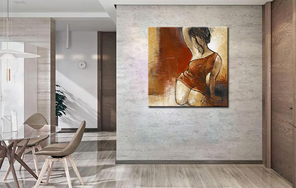 Vrouwen schilderij Passion in Red - Afbeelding 3