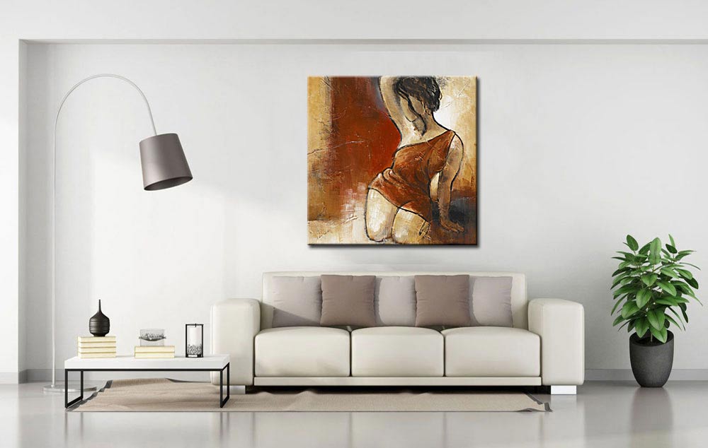 Vrouwen schilderij Passion in Red - Afbeelding 2