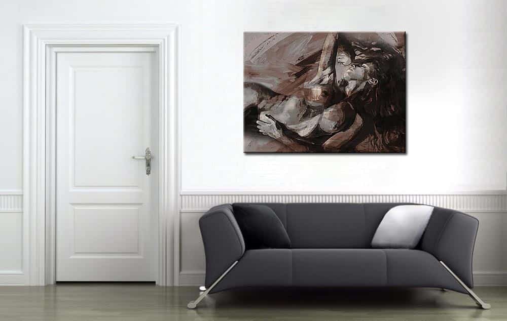 Erotisch schilderij Passie in Beweging 120x90cm - Afbeelding 4