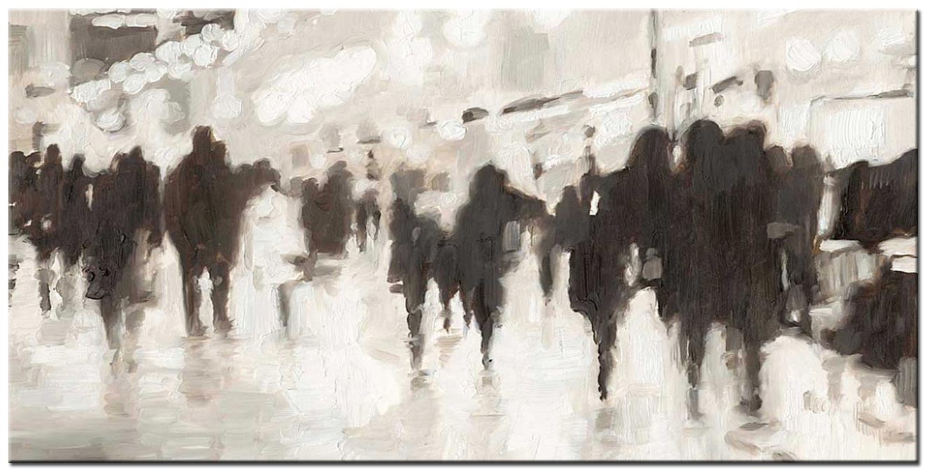 Moonlight Shopping groot schilderij 180x90cm