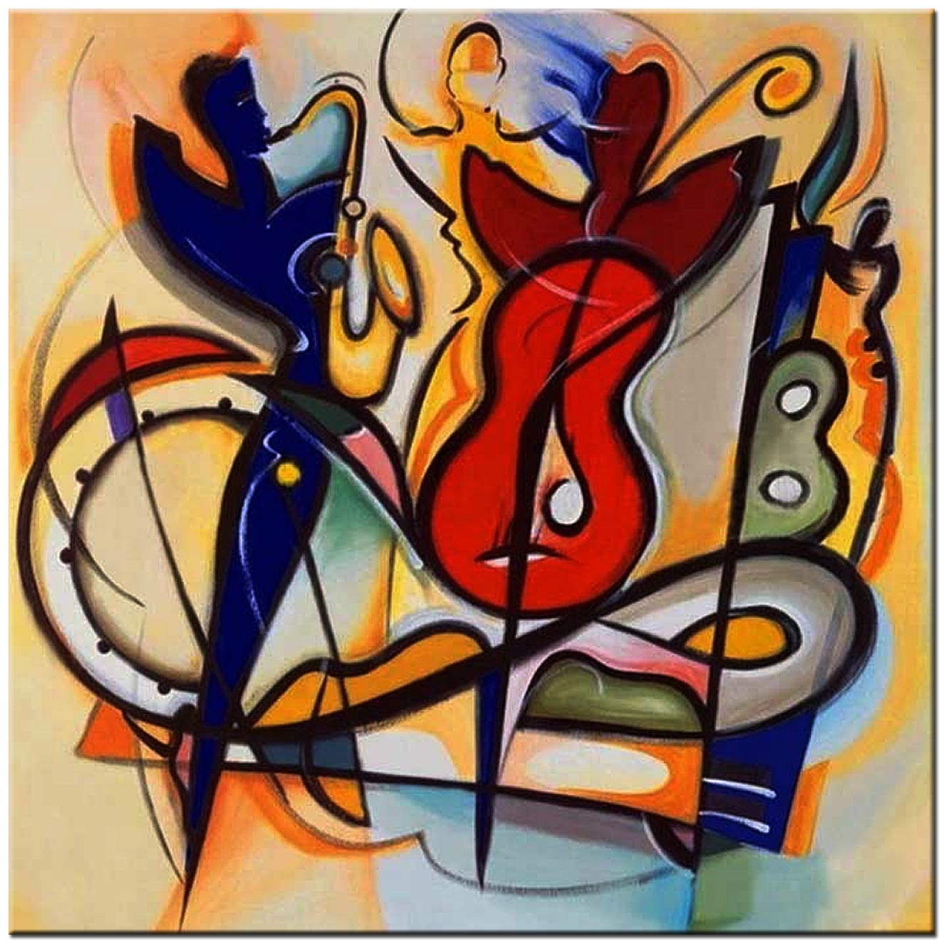 Pablo Picasso making music