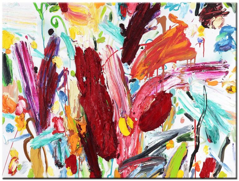 Kleurrijk Ritme abstract schilderij
