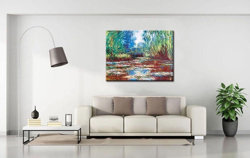 Claude Monet Lotusbloemen bij Brug - Afbeelding 2