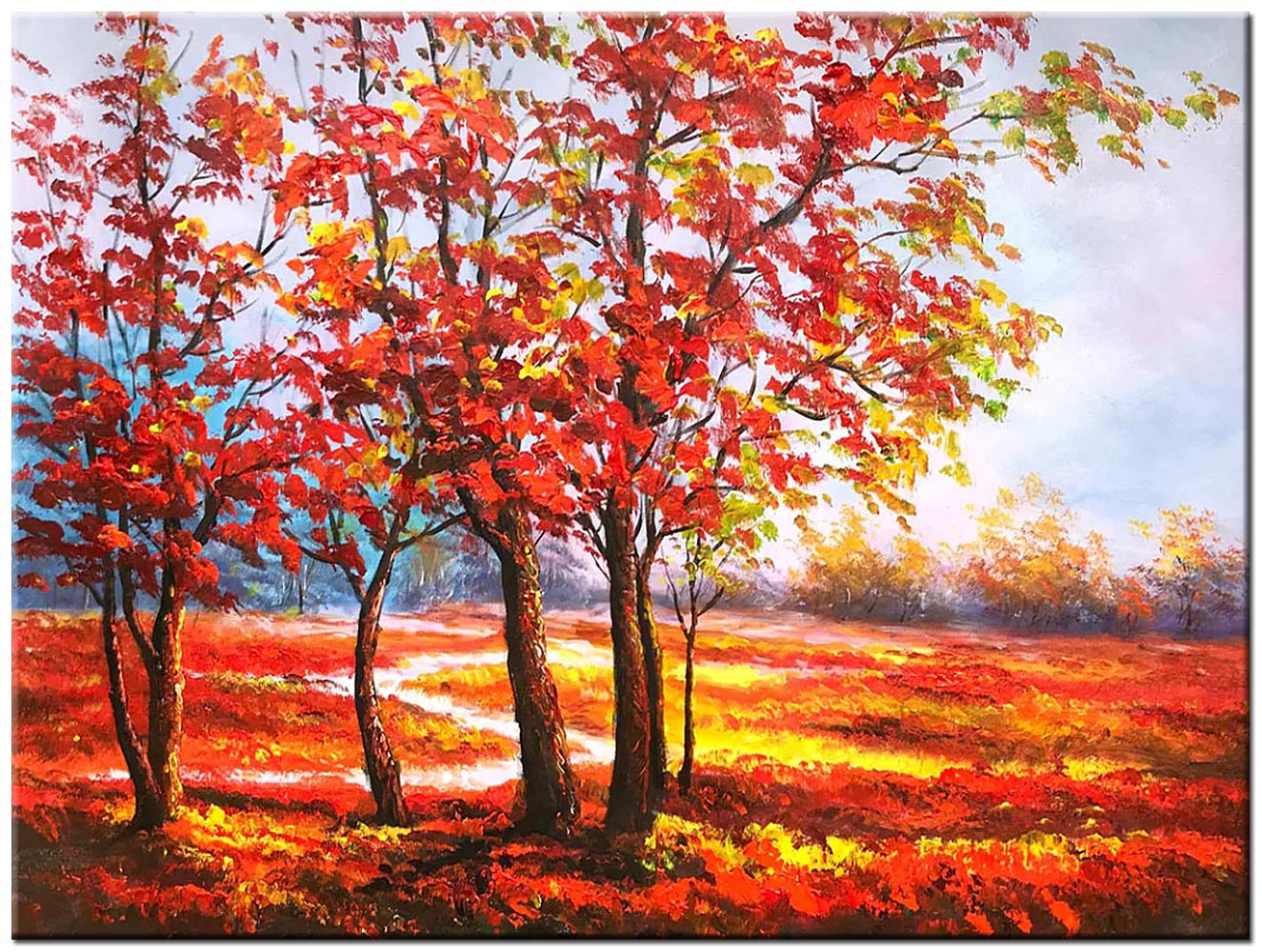 Salvador Dali Boomlandschap schilderij