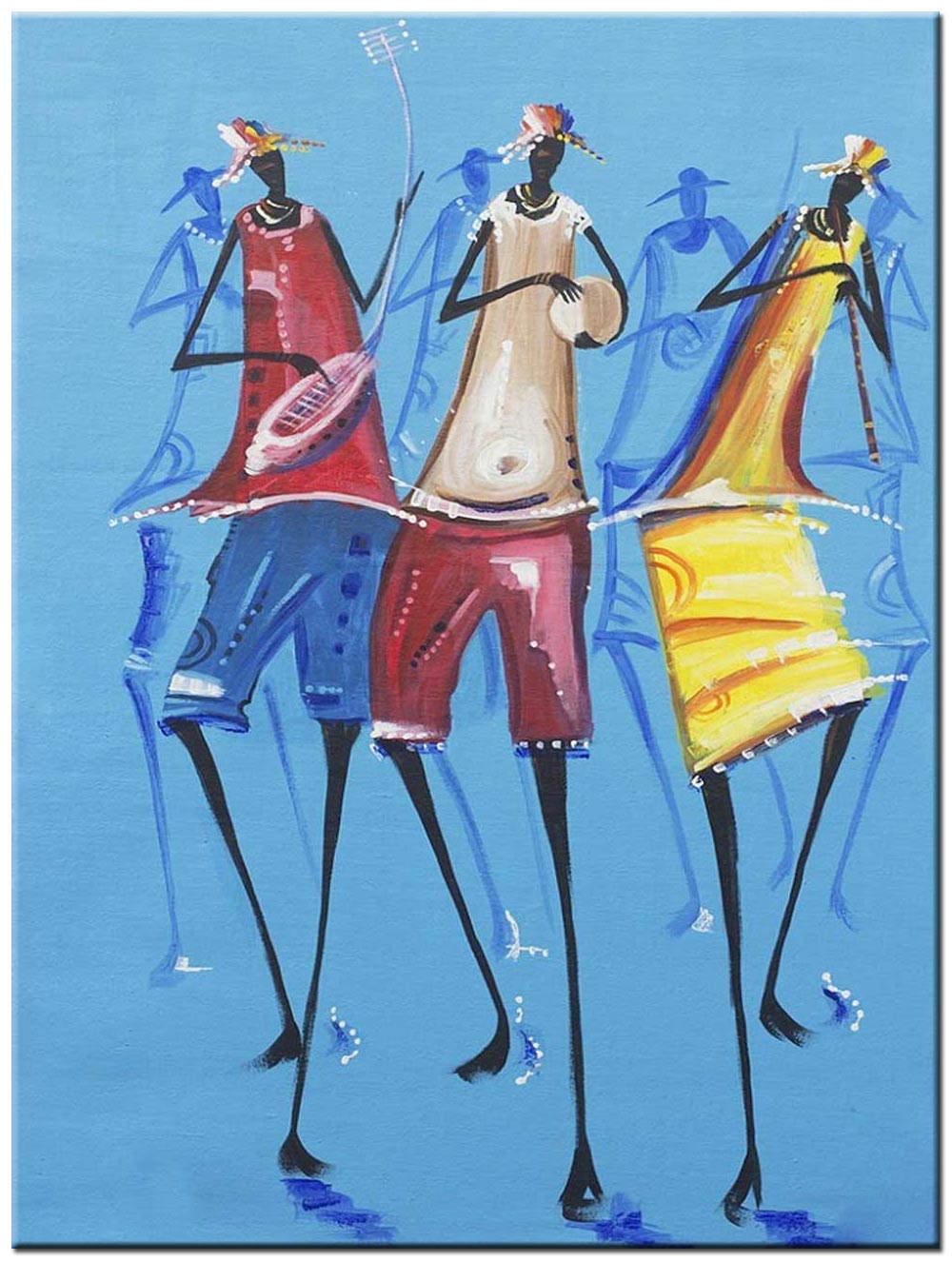 Figuratief schilderij Klanken in Kleur 90x120cm