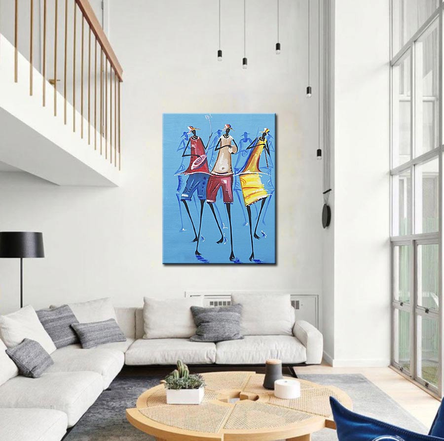 Figuratief schilderij Klanken in Kleur 90x120cm - Afbeelding 2