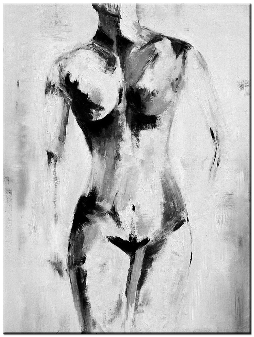 Schaduw van Verlangen erotisch schilderij 90x120cm