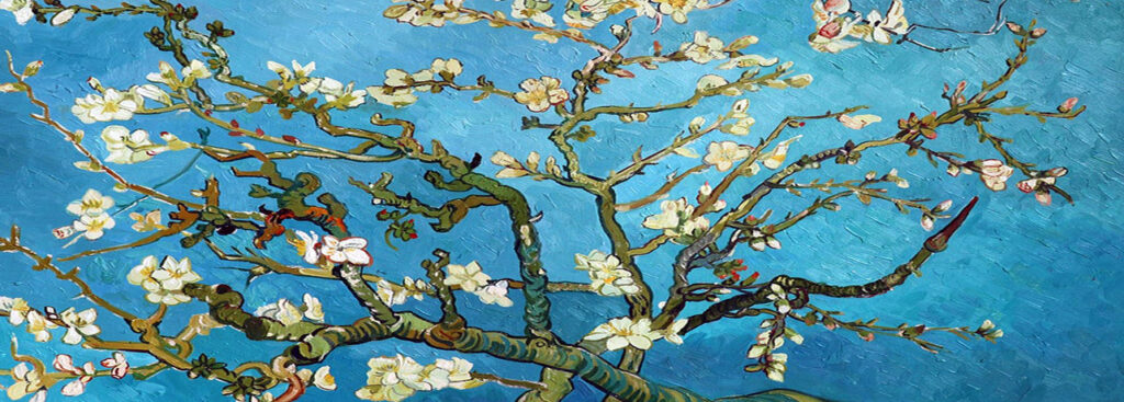 van gogh stijl amandelbloesem schilderij handgeschilderd op canvas