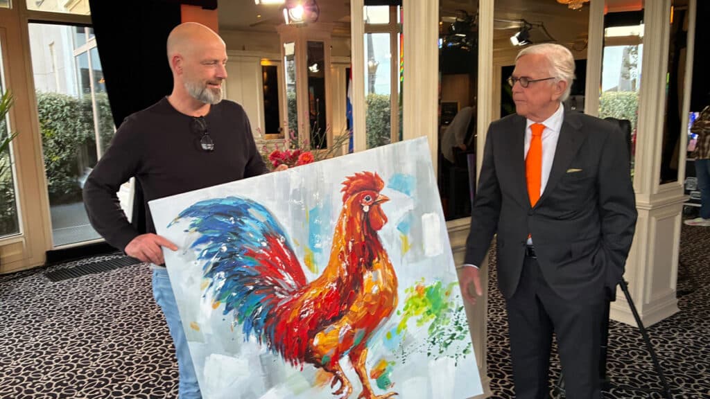 schilderij in studio Business Class RTL7