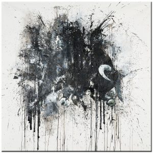 Bull abstract modern schilderij