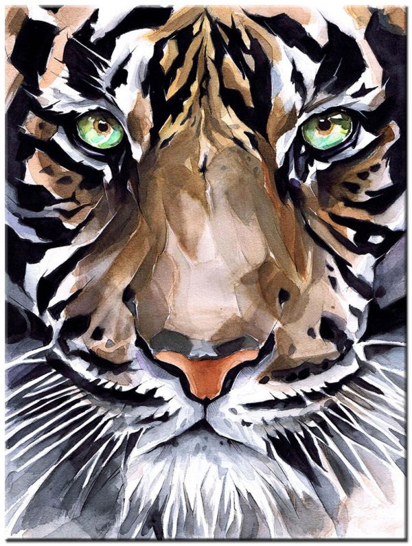 tijger modern schilderij