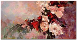 Roze Rozen modern schilderij