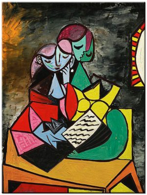 Pablo Picasso Two Figures Reading