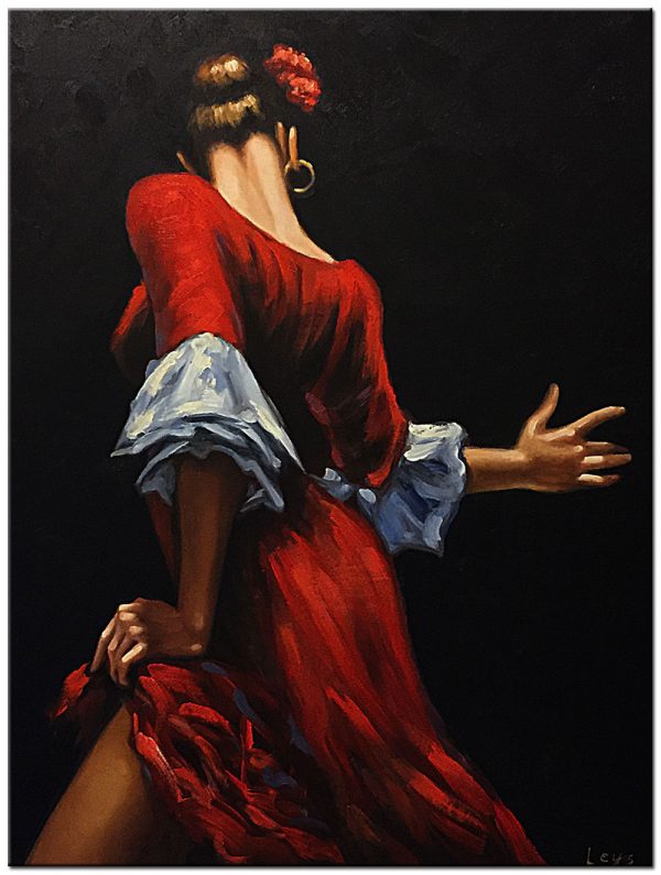 Flamenco dansers schilderij