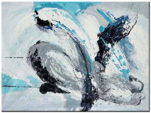 Water Wave abstract schilderij