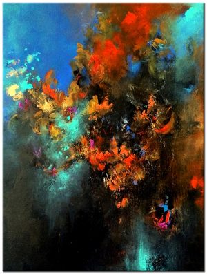 Julian abstract modern schilderij