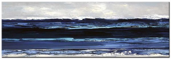 Blauwe Zee modern groot schilderij