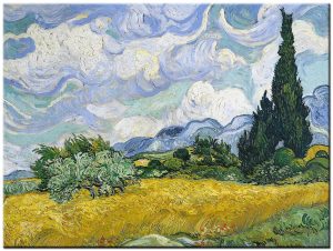 Vincent van Gogh Korenveld met Cipressen