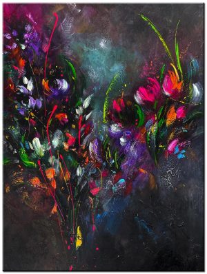 Fenna modern bloemen schilderij